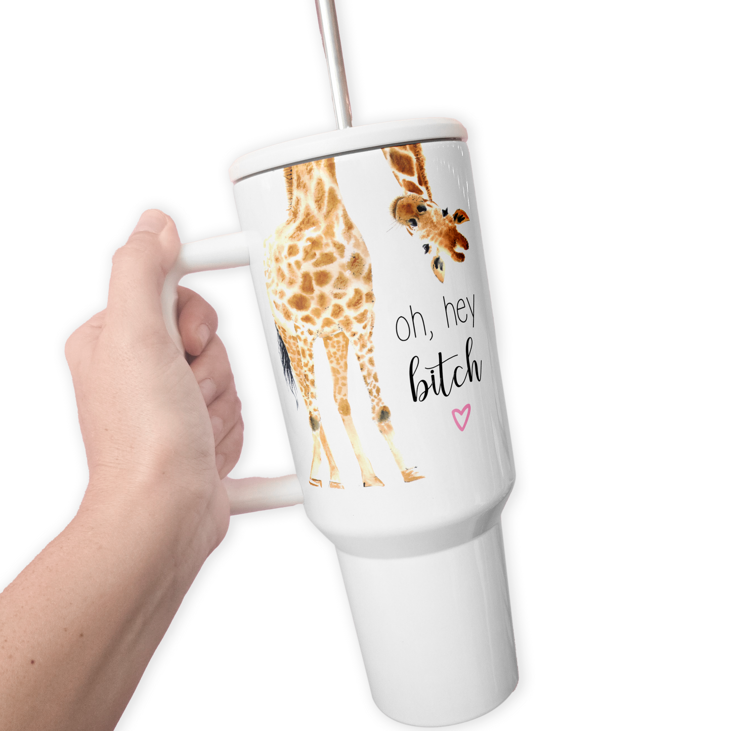 Hey Bitch Giraffe 40 Oz Tumbler