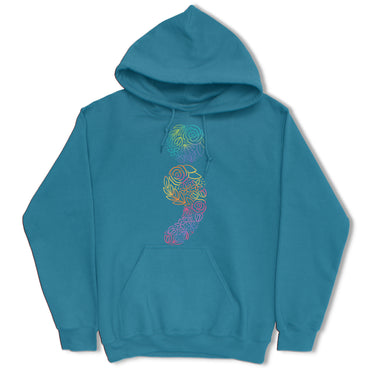 Floral Semicolon Hoodie