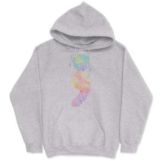 Floral Semicolon Hoodie