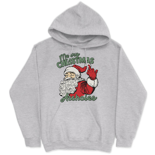 Funny Merry Christmas Assholes Hoodie