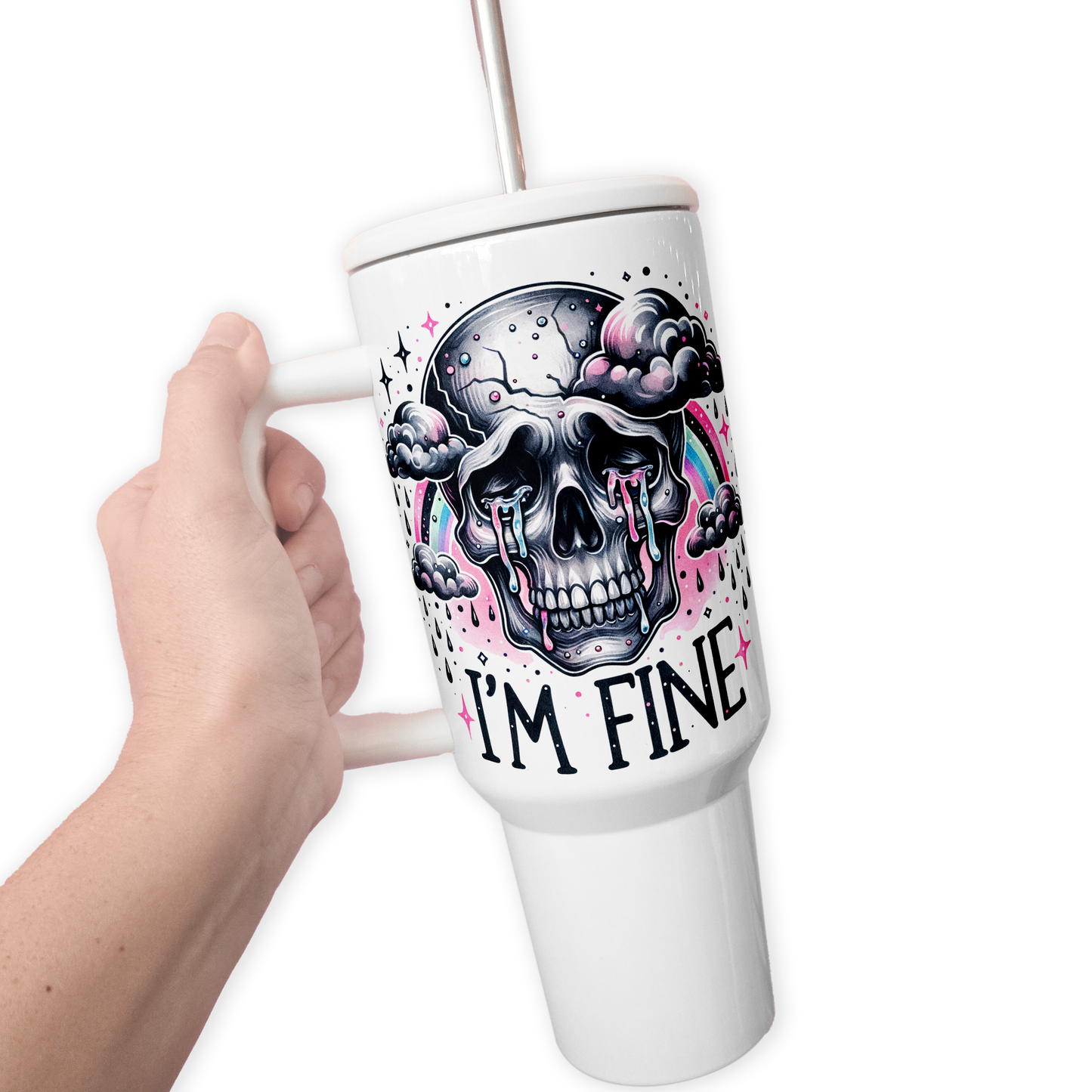 I'm Fine 40 Oz Tumbler