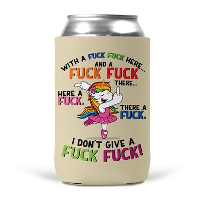 Fuck Fuck Unicorn Koozie