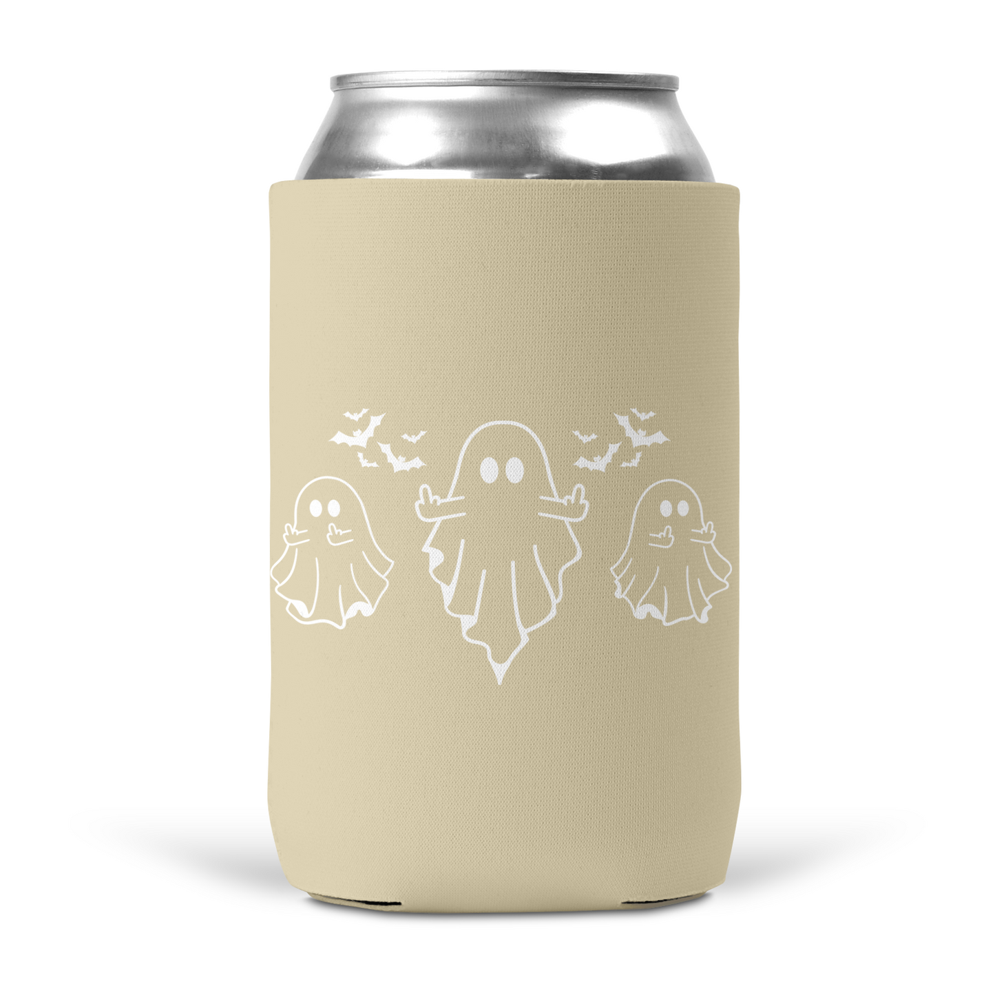 Ghost Middle Finger Koozie