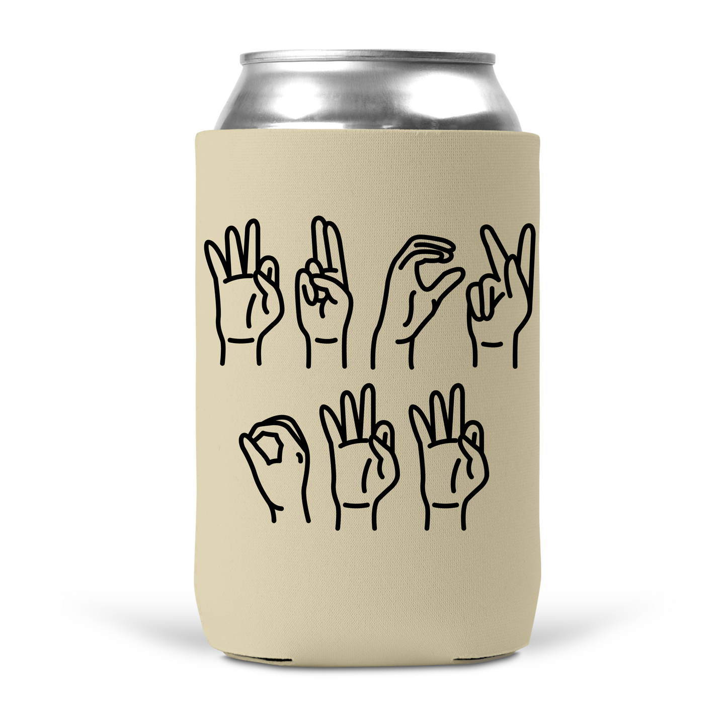 Fuck Off Sign Language Koozie