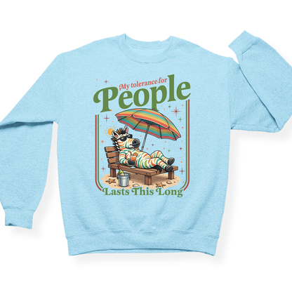 My Tolerance For People Crewneck