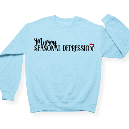 Merry Seasonal Depression Crewneck (Official Lyndseydotw Merch)