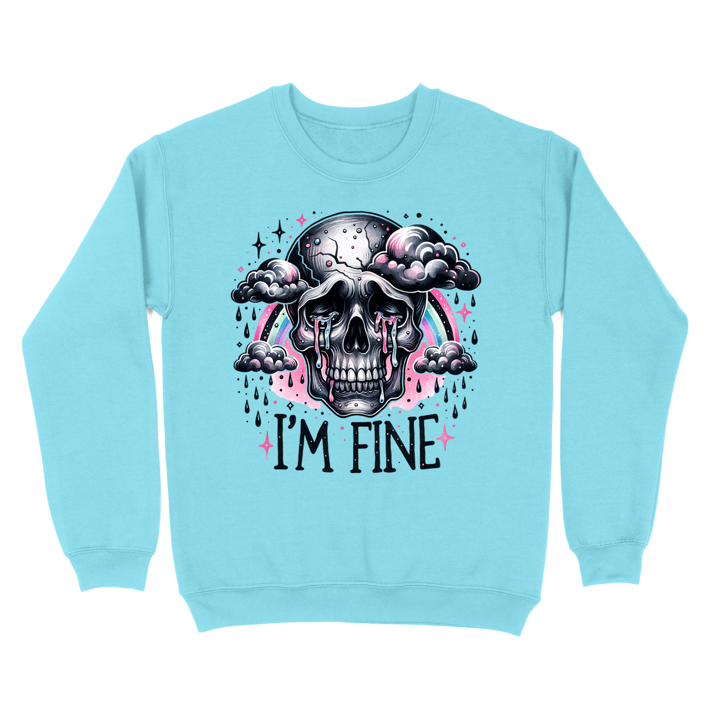 I'm Fine Skeleton Crewneck