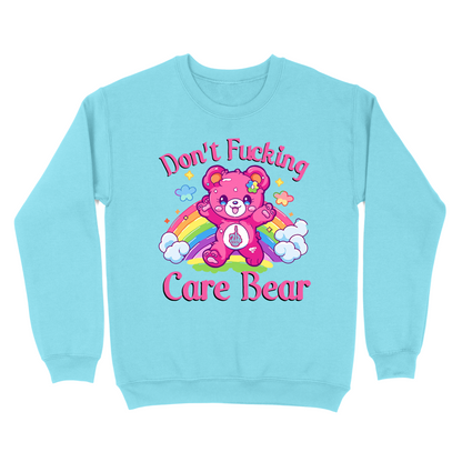 Don't Fucking Care Bear Crewneck