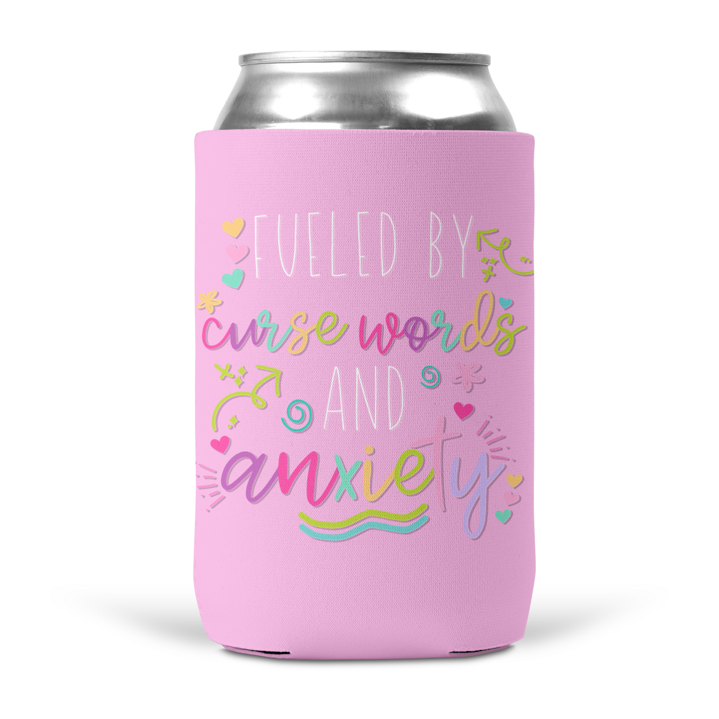Fueled by Curse Words and Anxiety Koozie