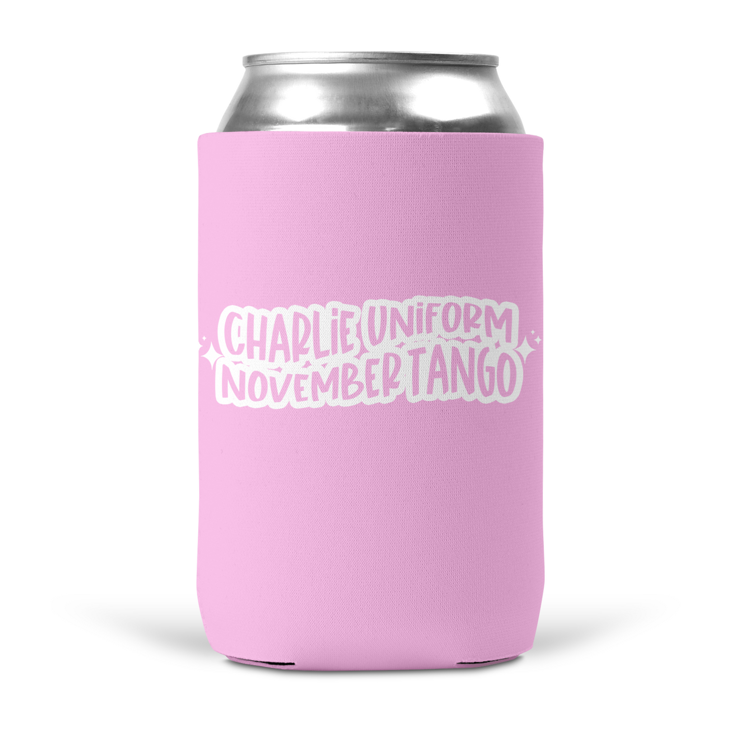 Charlie Uniform November Tango Koozie