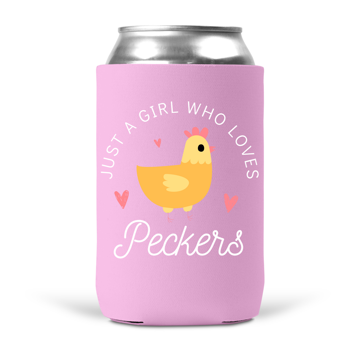 Just A Girl Who Love Peckers Koozie