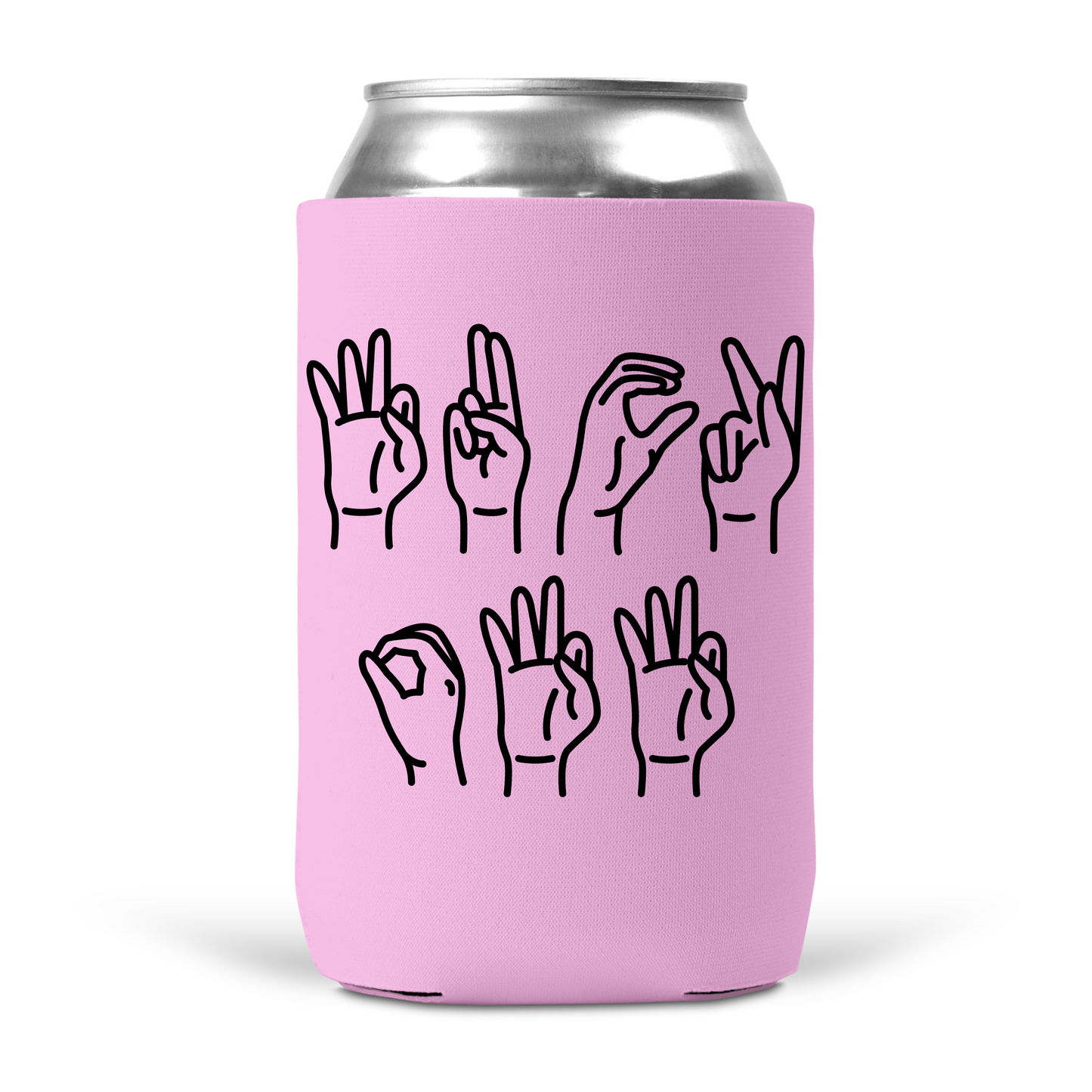 Fuck Off Sign Language Koozie