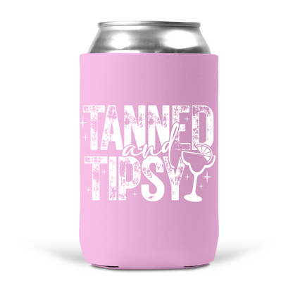 Tanned and Tipsy Koozie