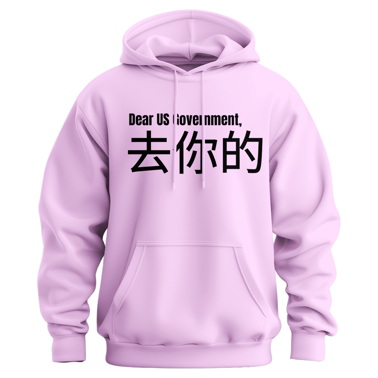 Dear Government Fuck You (Chinese Symbols) Hoodie