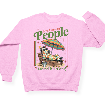 My Tolerance For People Crewneck