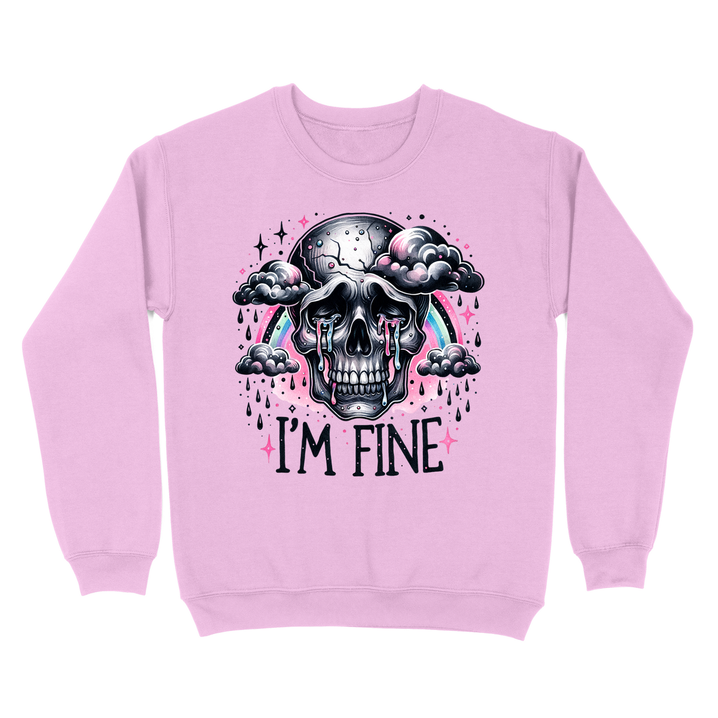 I'm Fine Skeleton Crewneck