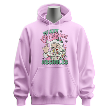 Funny Merry Christmas Assholes Hoodie