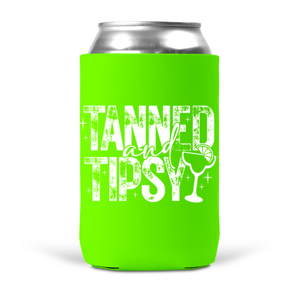 Tanned and Tipsy Koozie