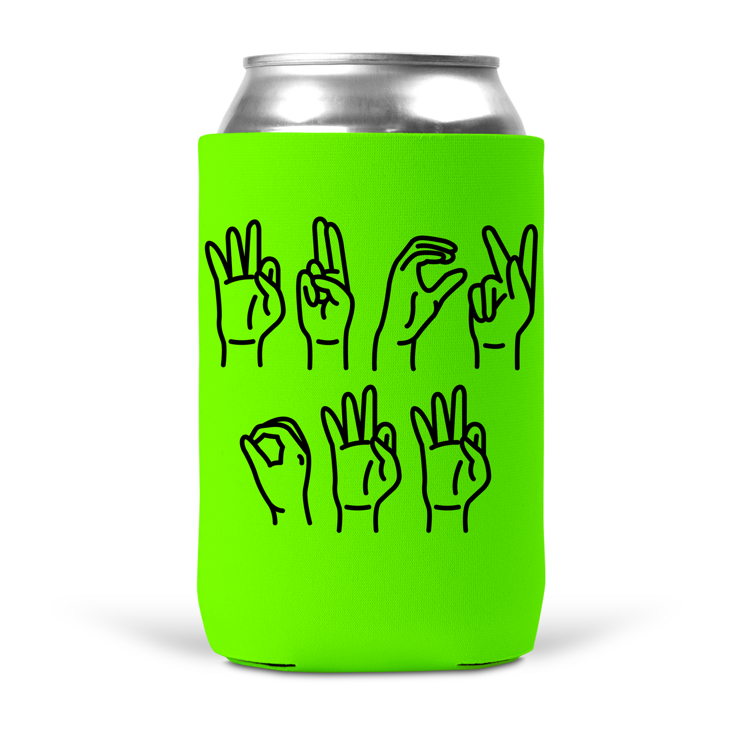 Fuck Off Sign Language Koozie