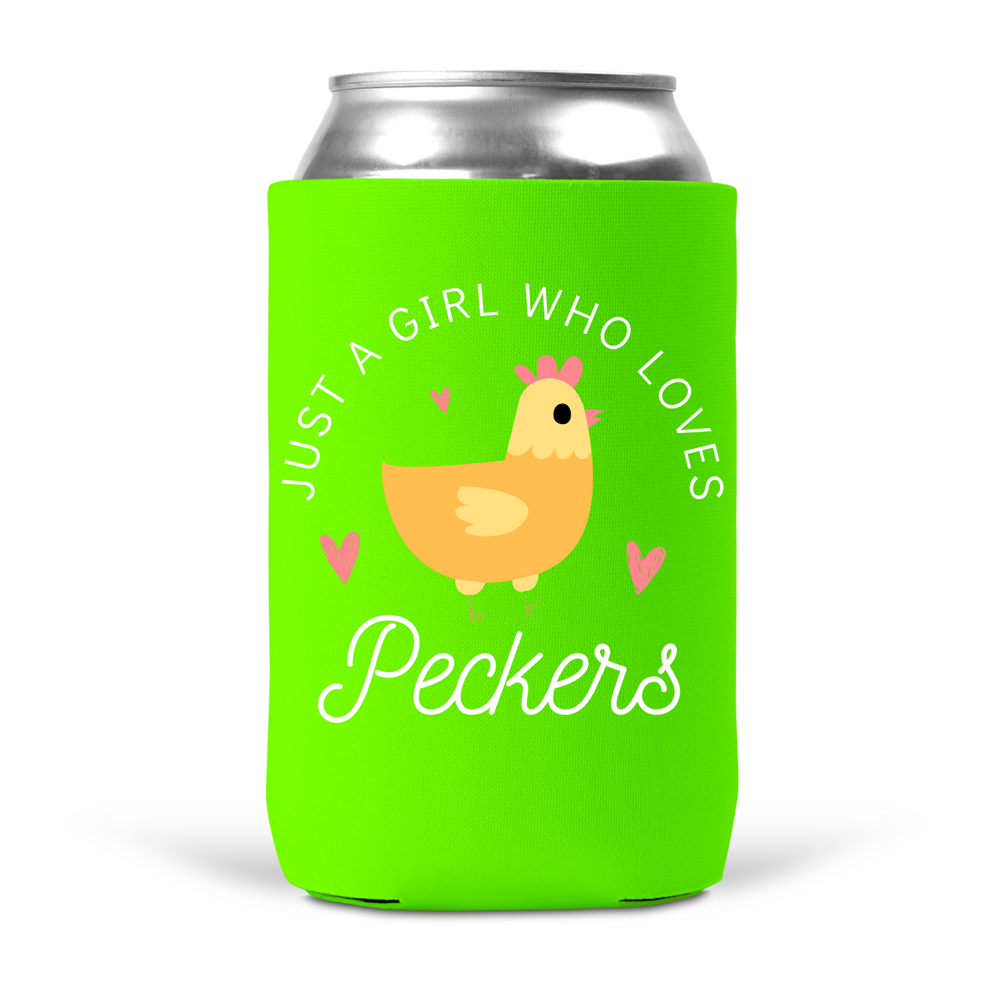Just A Girl Who Love Peckers Koozie