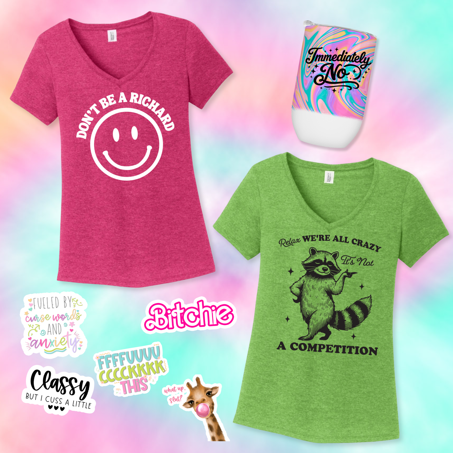 Mystery Bitch Box - 2 Shirts + 1 Tumbler + 5 Stickers