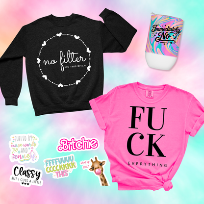 Mystery Bitch Box - 2 Shirts + 1 Tumbler + 5 Stickers
