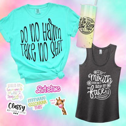 Mystery Bitch Box - 2 Shirts + 1 Tumbler + 5 Stickers