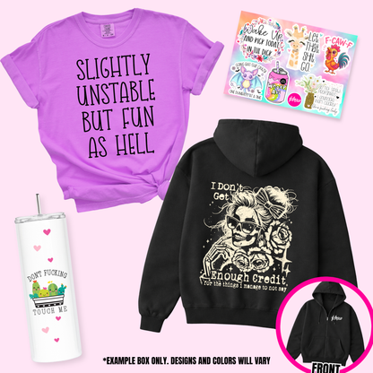 Mystery Bitch Box - 2 Shirts + 1 Tumbler + 5 Stickers