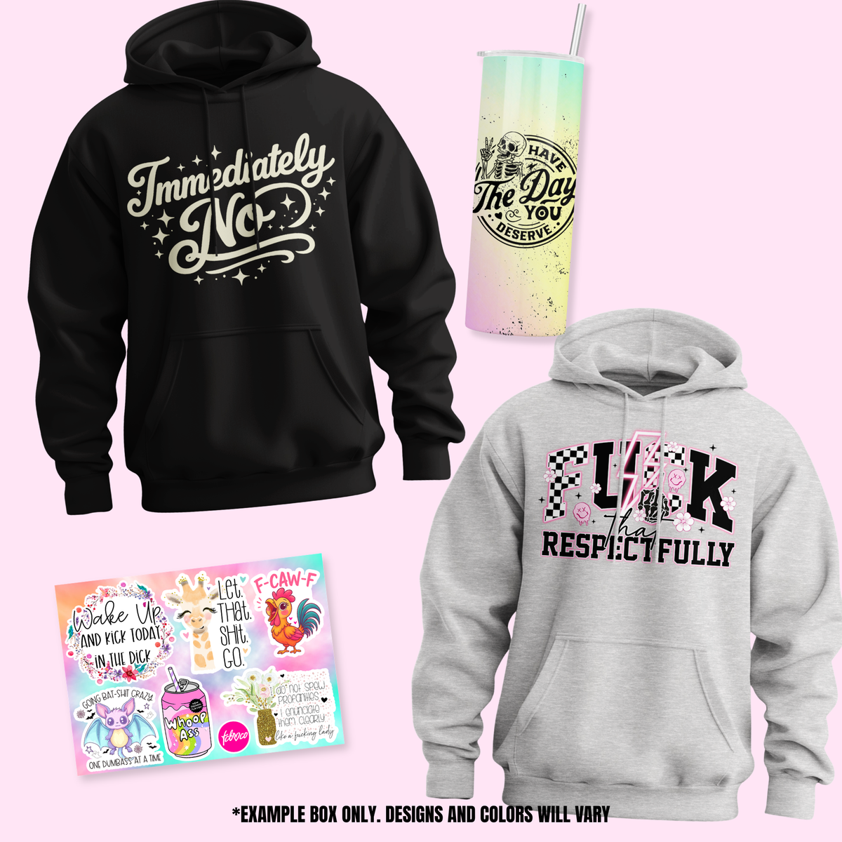 Mystery Bitch Box - 2 Shirts + 1 Tumbler + 5 Stickers