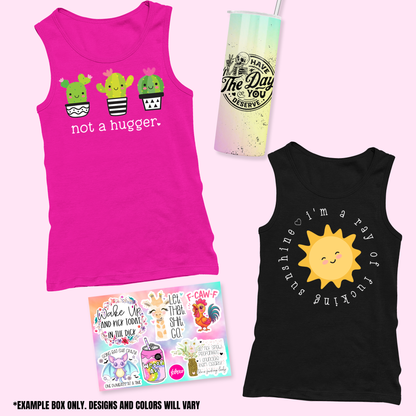 Mystery Bitch Box - 2 Shirts + 1 Tumbler + 5 Stickers