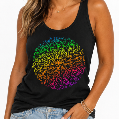 Curse Word Mandala Racerback Tank