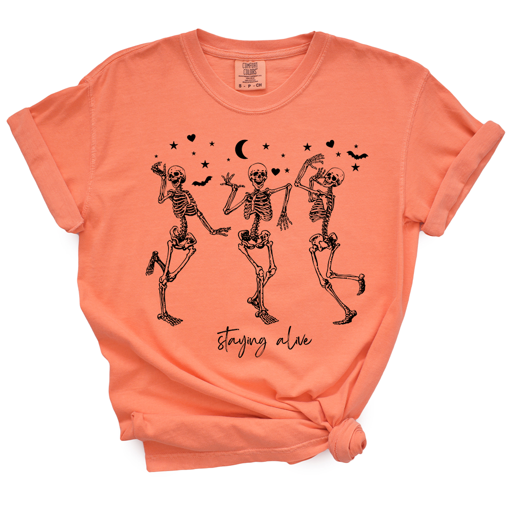 Staying Alive Skeleton TShirt