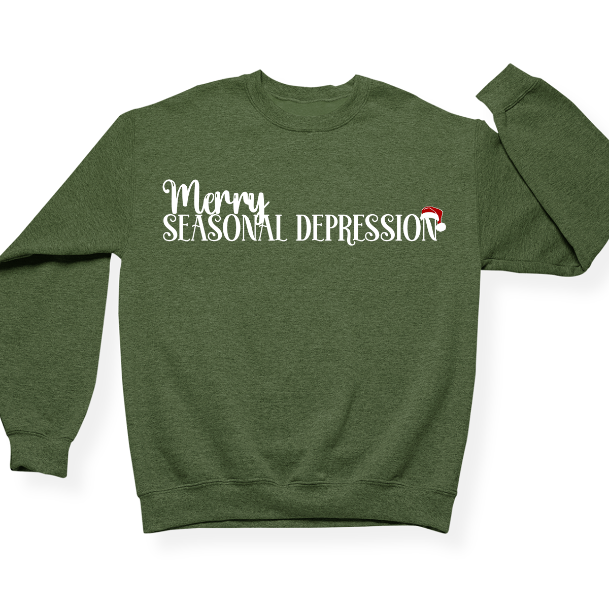 Merry Seasonal Depression Crewneck (Official Lyndseydotw Merch)