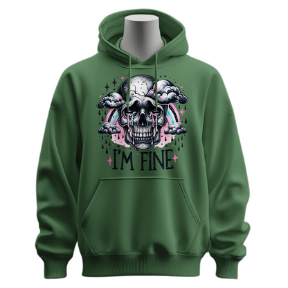 I'm Fine Skeleton Hoodie