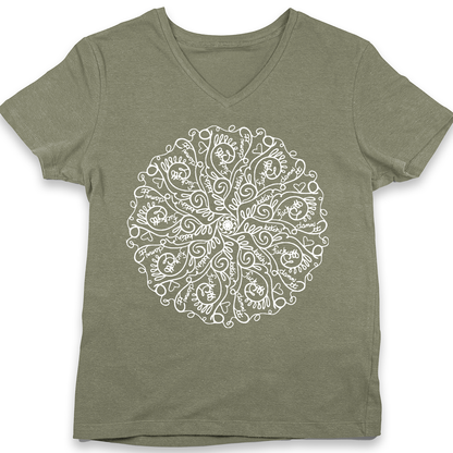 Curse Word Mandala Women's V-Neck (Ladies Fit)