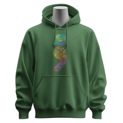 Floral Semicolon Hoodie