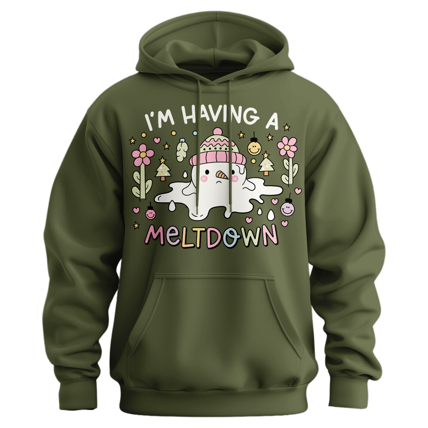 I'm Having A Meltdown Snowman Hoodie