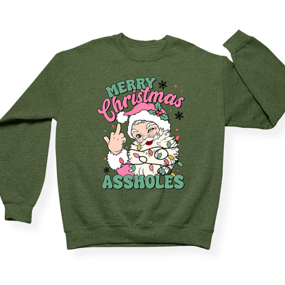 Merry Christmas Assholes Crewneck