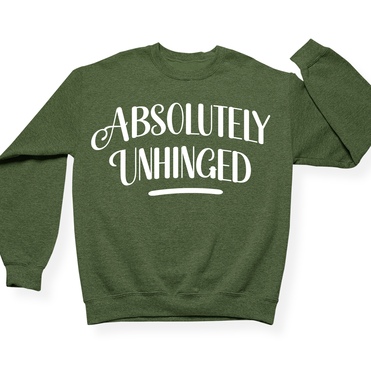 Absolutely Unhinged Crewneck (Official Lyndseydotw Merch)