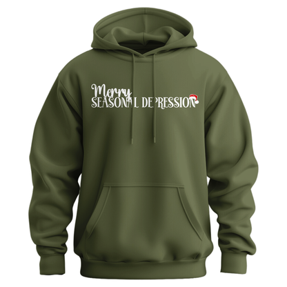 Merry Seasonal Depression Hoodie (Official Lyndseydotw Merch)