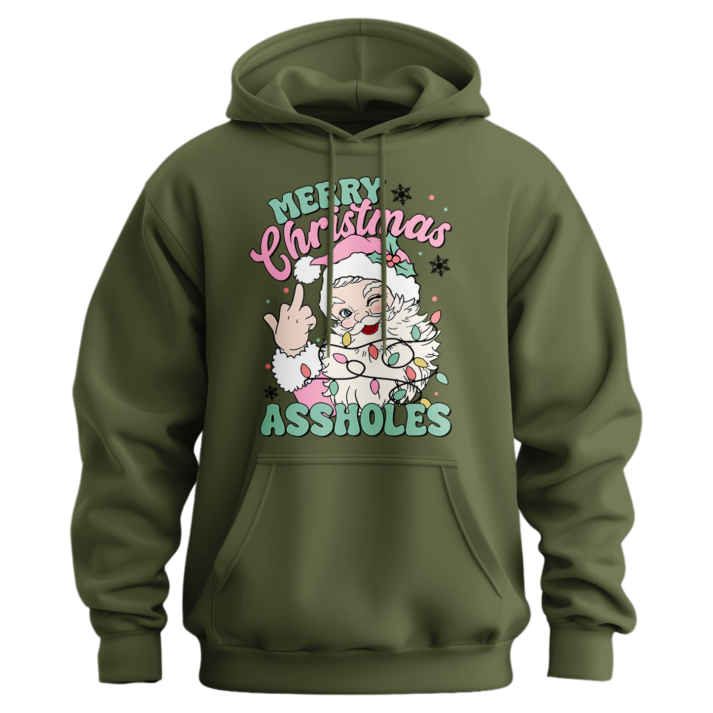 Merry Christmas Assholes Hoodie