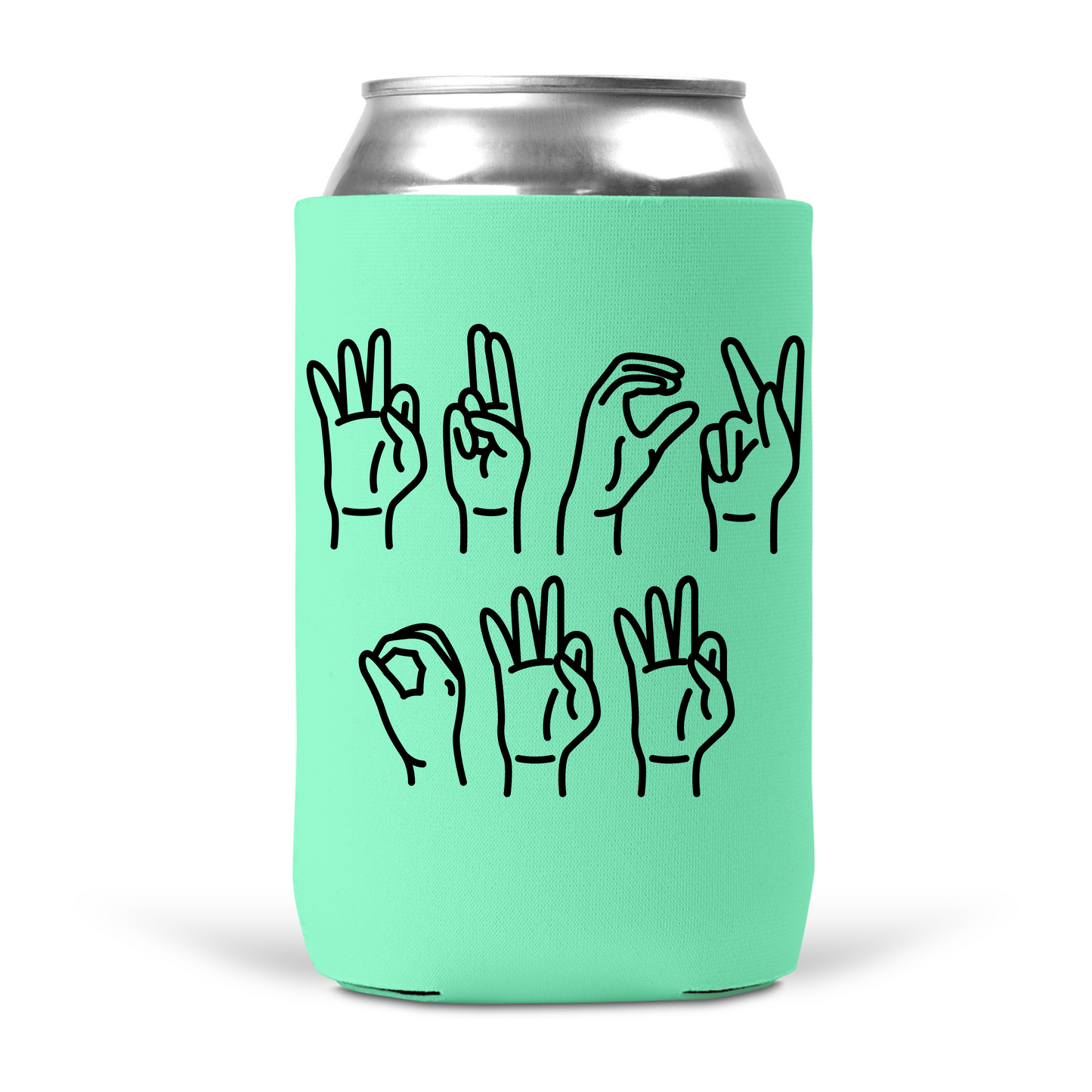 Fuck Off Sign Language Koozie