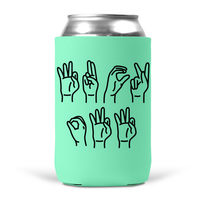 Fuck Off Sign Language Koozie