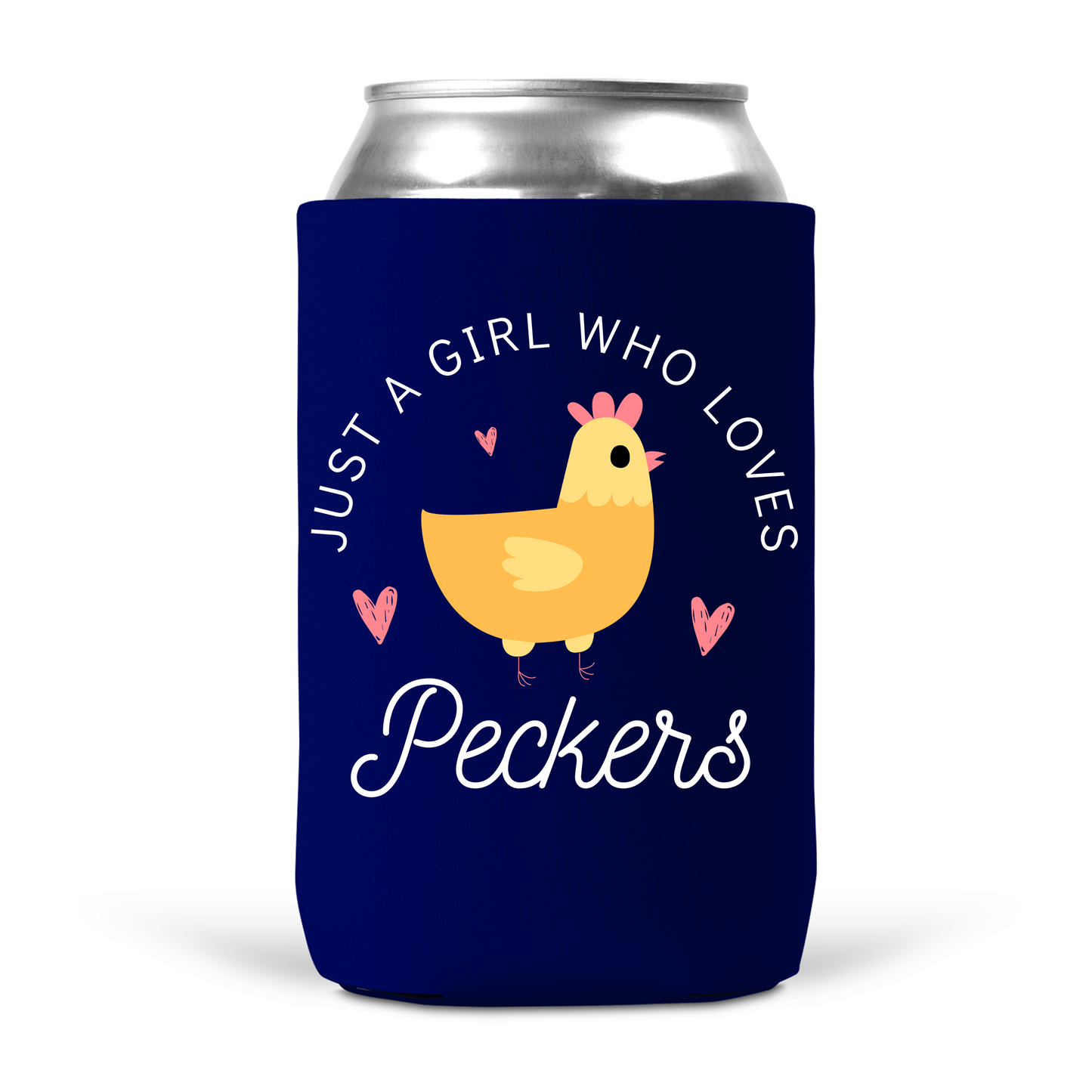 Just A Girl Who Love Peckers Koozie