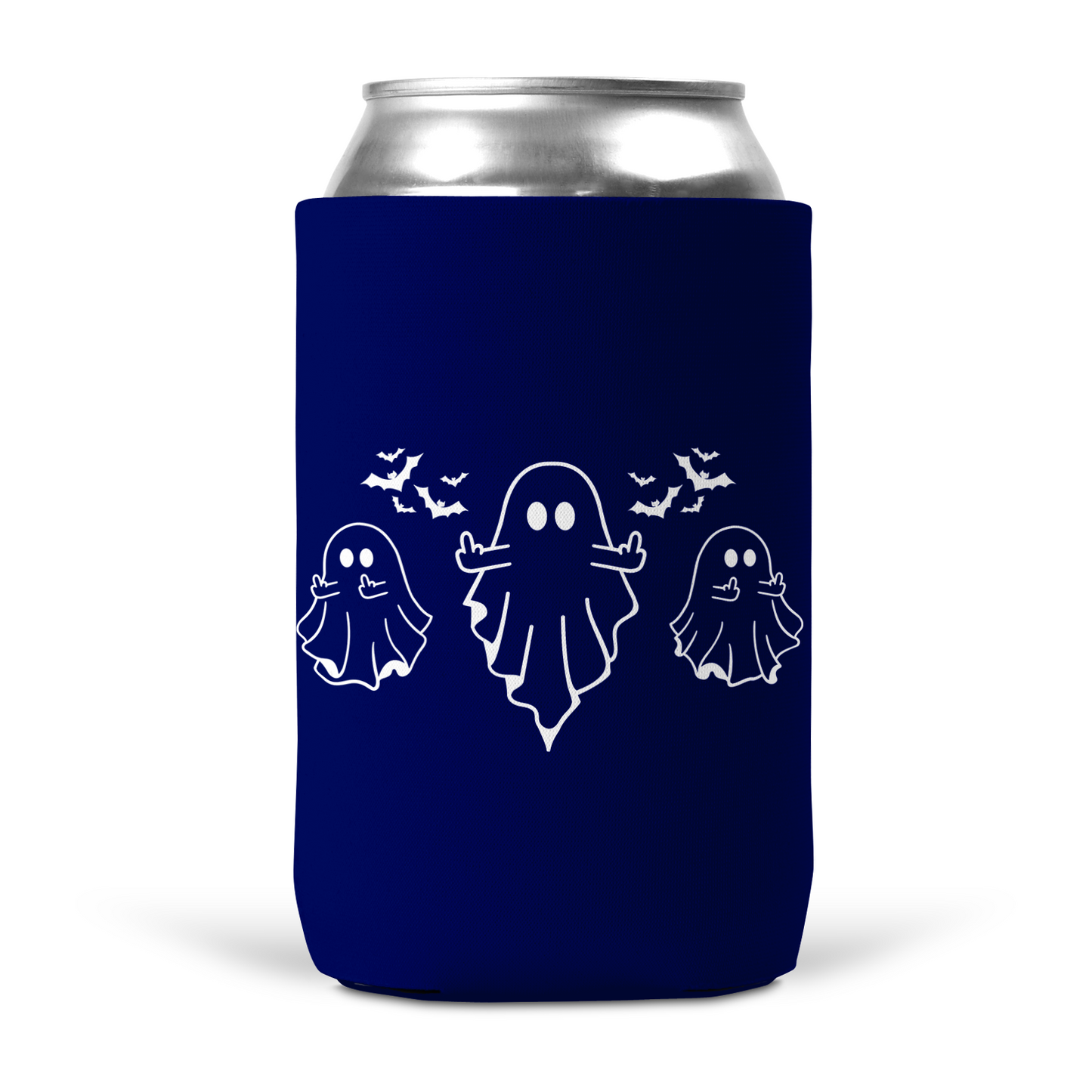 Ghost Middle Finger Koozie