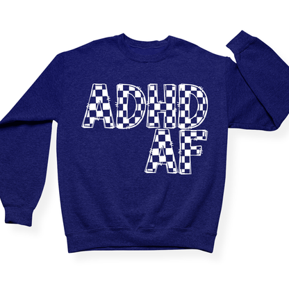 ADHD AF Crewneck (Official Lyndseydotw Merch)