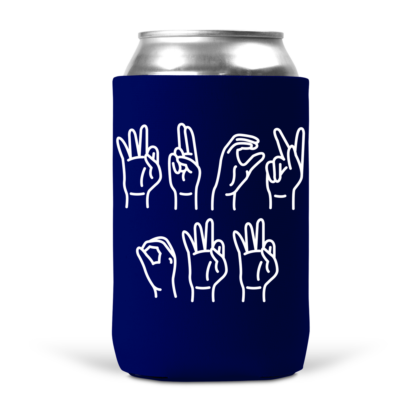 Fuck Off Sign Language Koozie
