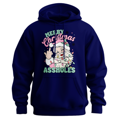 Merry Christmas Assholes Hoodie