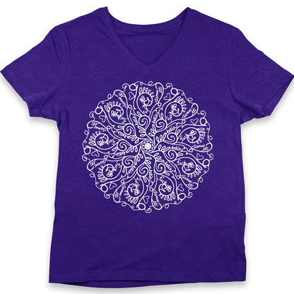 Curse Word Mandala Women's V-Neck (Ladies Fit)