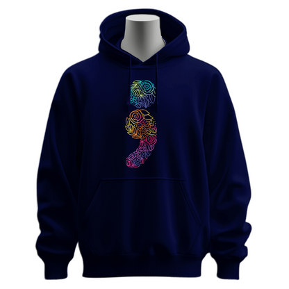 Floral Semicolon Hoodie